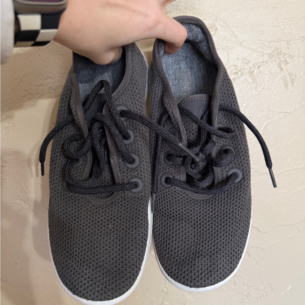 Allbirds Charcoal Tree Runner Lace-Up Sneakers